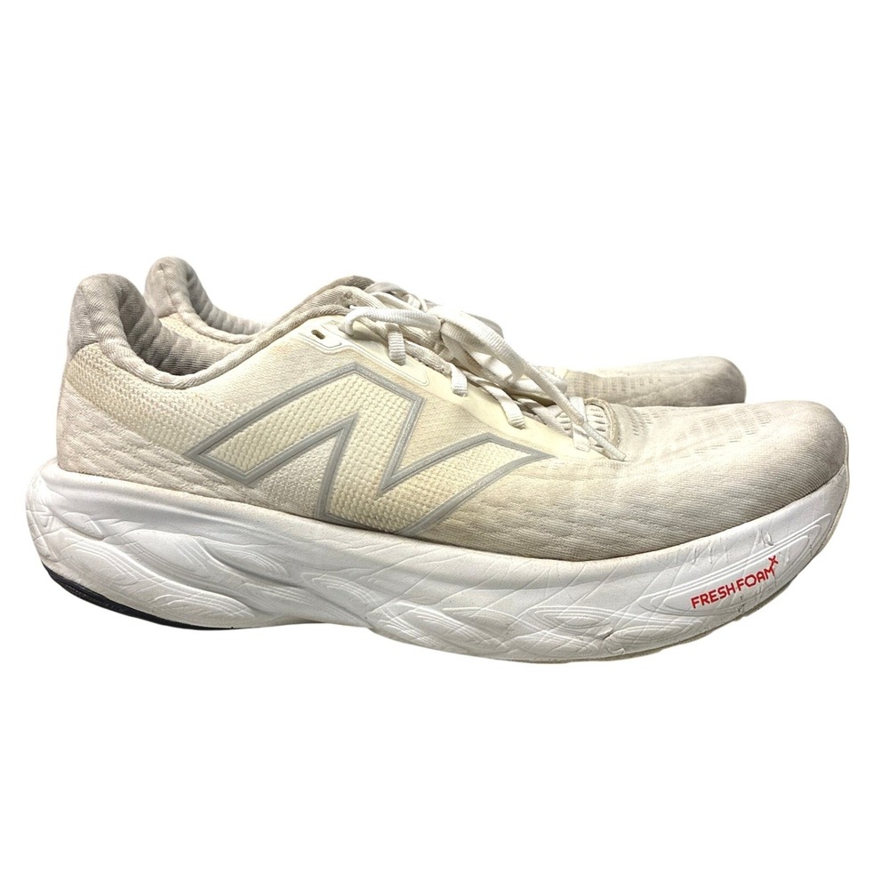 New Balance Fresh Foam X 1080 Mens 12 White Running Shoes Sneakers M1080W14 Pace